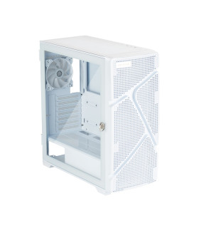 Caja ordenador gaming enermax marbleshell ms31 atx cristal templado blanco