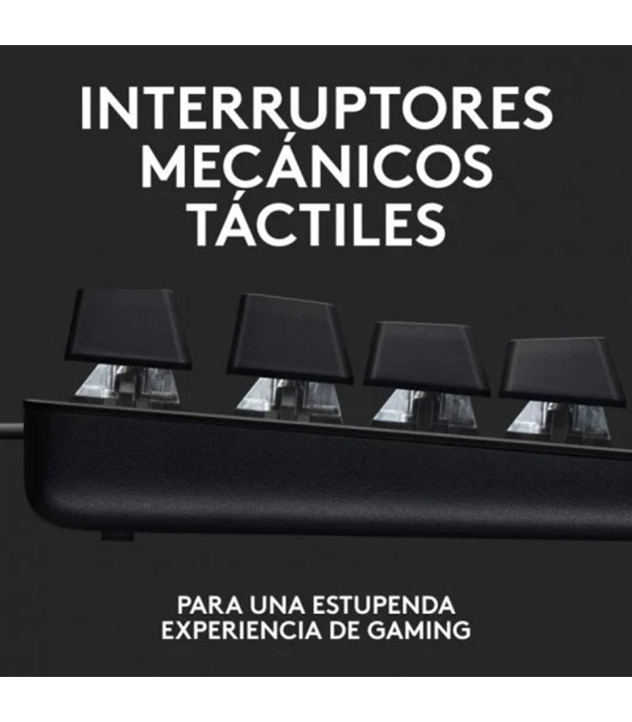 Teclado gaming logitech g413 se mecanico usb negro