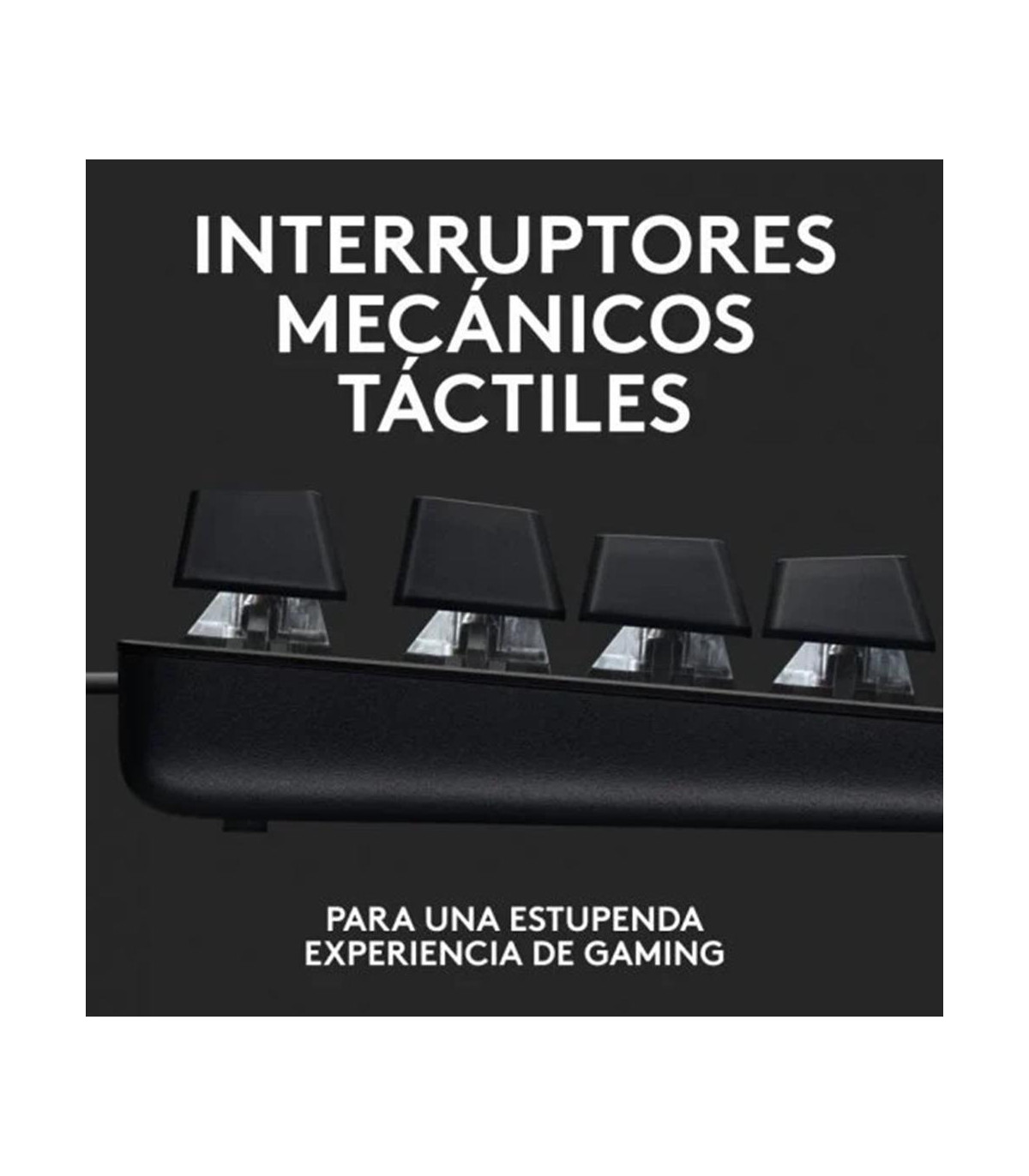 Teclado gaming logitech g413 se mecanico usb negro