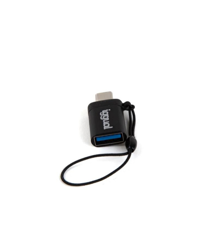 iggual Adaptador USB OTG tipo C a USB-A 3.1 negro