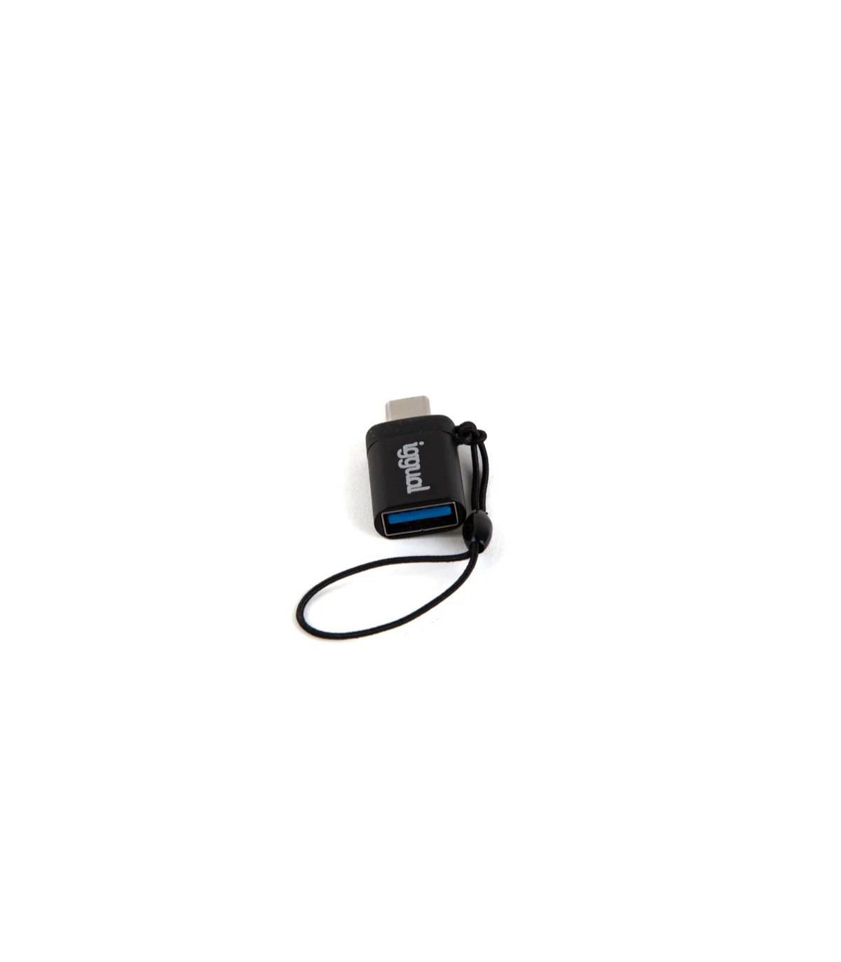 iggual Adaptador USB OTG tipo C a USB-A 3.1 negro