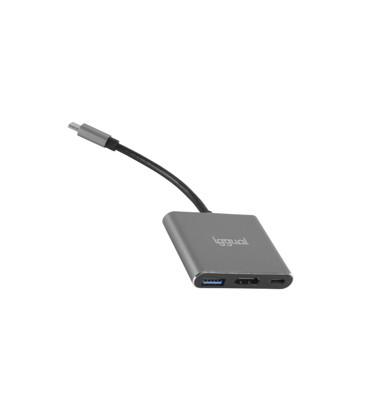 iggual Hub tipo C 3 en 1 HDMI USB3.0 PD100W