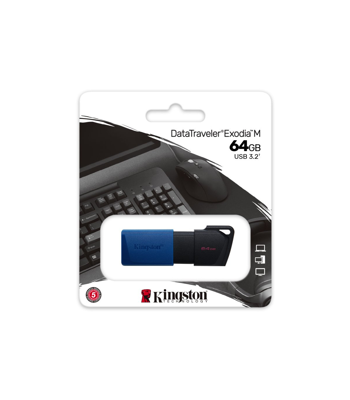 Kingston DataTraveler DTXM 64GB USB 3.2 Gen1 Azul