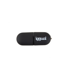 iggual Lápiz USB 2.0 16GB PEN16 negro con tapa
