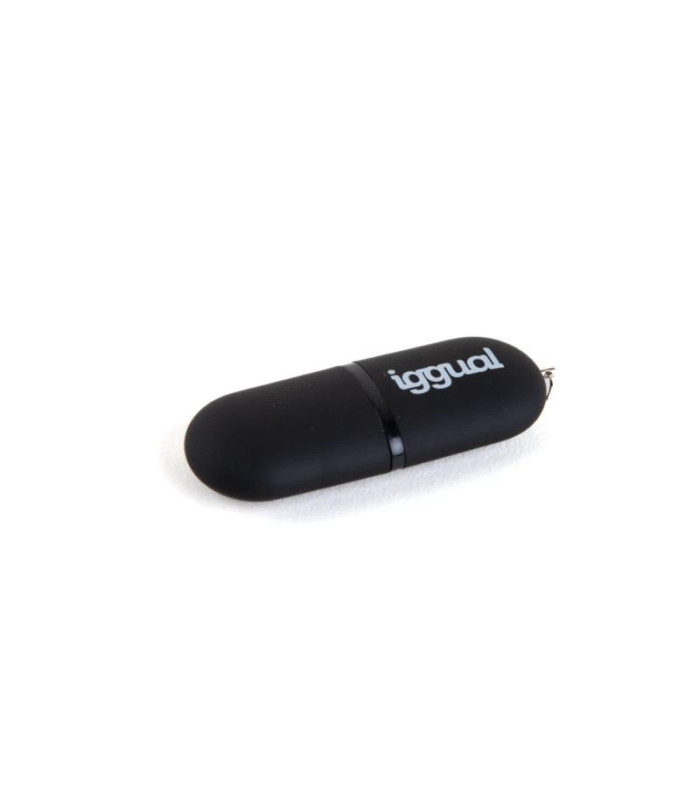iggual Lápiz USB 2.0 16GB PEN16 negro con tapa