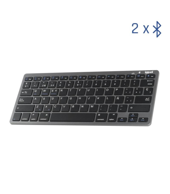 iggual Teclado Bluetooth Slim TKL-BT negro 2 canal