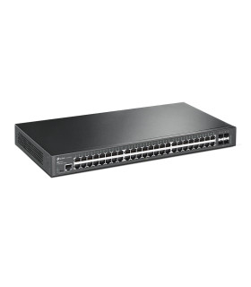 Switch 48 puertos tp - link 10 - 100 - 1000 rack 19 pulgadas 1u +4sfp gestion l2