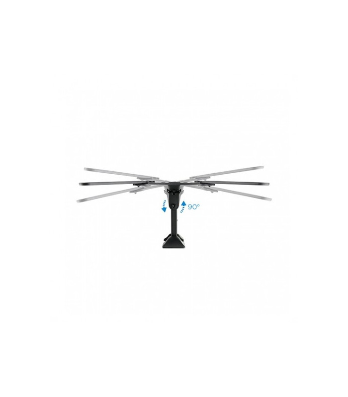 Soporte tv - monitor tooq 23 pulgadas - 55 pulgadas giratorio - inclinable 2 pivotes  lp2255tn - b -  vesa max 400x400 -  inclin