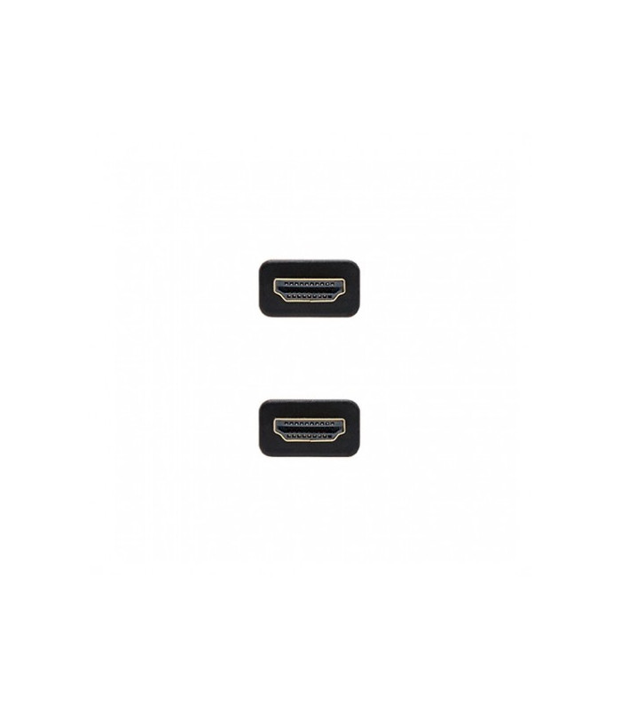 Cable hdmi (a) to hdmi (a) 4k 1.5m nanocable black  m - m - 60hz -  18gbps -  v2.0 -  trenzado