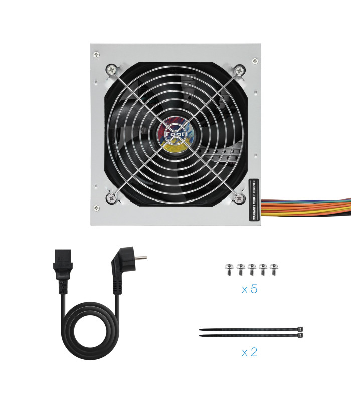 Fuente alimentacion tooq tqapolo - 500sp 500w pfc activo atx