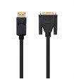 Cable displayport a dvi nanocable 2m negro - macho - macho