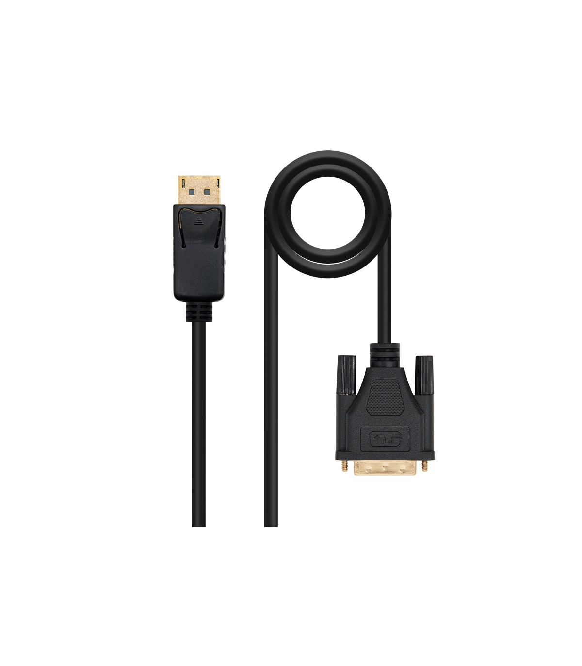 Cable displayport a dvi nanocable 2m negro -  macho - macho