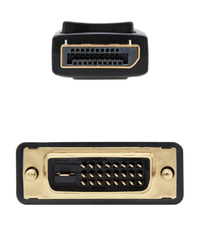 Cable displayport a dvi nanocable 2m negro -  macho - macho
