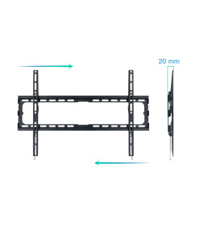 Soporte pared tv television monitor tooq lp1080f - b 37 pulgadas - 80 pulgadas carga maxima 45kg