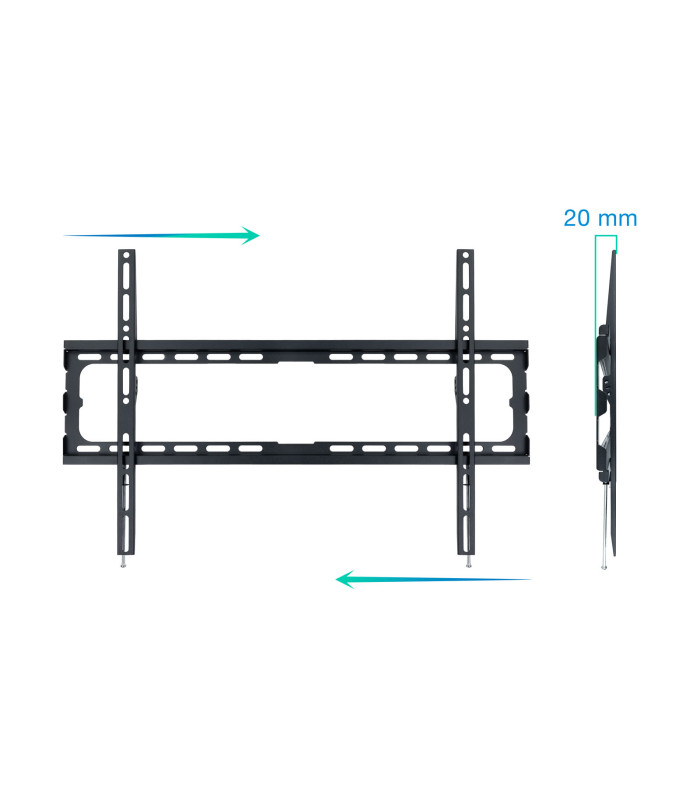 Soporte pared tv television monitor tooq lp1080f - b 37 pulgadas - 80 pulgadas carga maxima 45kg