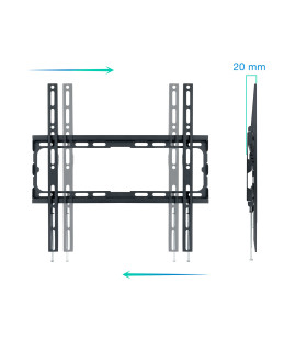 Soporte pared tv television monitor tooq lp1070f - b 32 pulgadas - 70 pulgadas carga maxima 45kg
