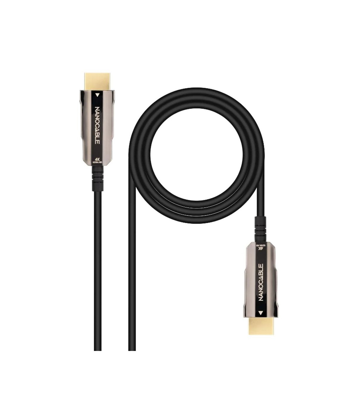 Cable hdmi 4k nanocable 10m -  macho - macho fibra optica