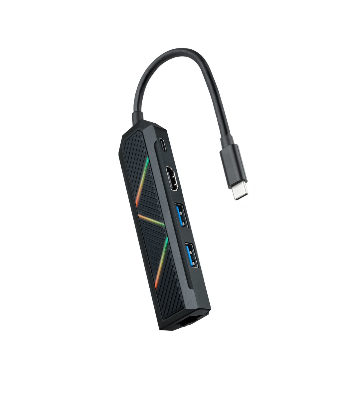 Hub nanocable 5 en 1  usb tipo c -  usb -  hdmi - rj45