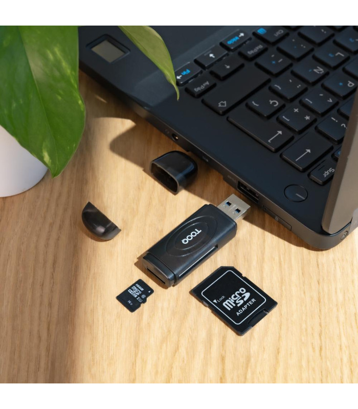 Lector tarjetas tooq usb - a 3.0 - sd - tf - negro