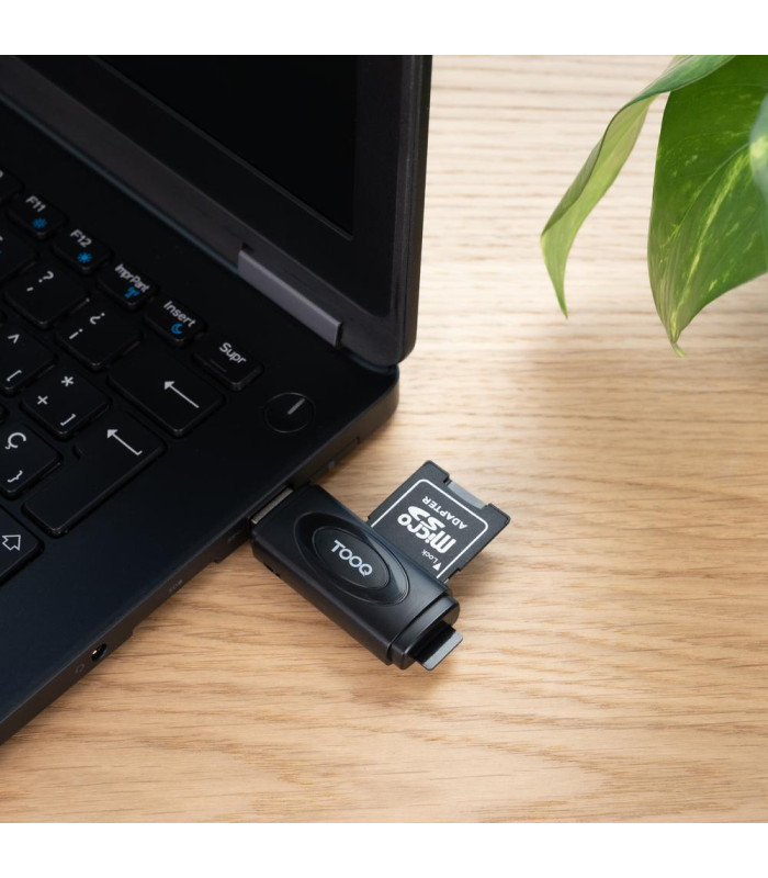 Lector tarjetas tooq usb - a 3.0 - sd - tf - negro