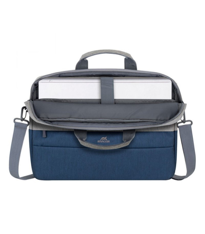 RIVACASE 7532 Grey/blue Prater Maletín 15,6" gris-