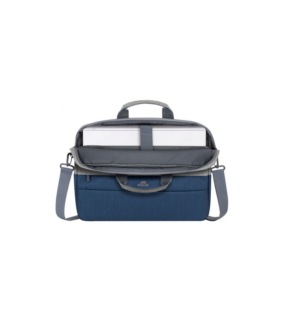 RIVACASE 7532 Grey/blue Prater Maletín 15,6" gris-