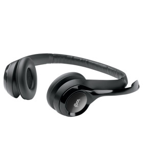 Logitech Auricular+Mic H390 USB Negro