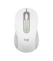 Mouse raton logitech m650 mediano optico wireless inalambrico blanco crudo