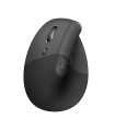 Ratón inalámbrico vertical logitech lift para zurdos 4000 dpi negro - gris