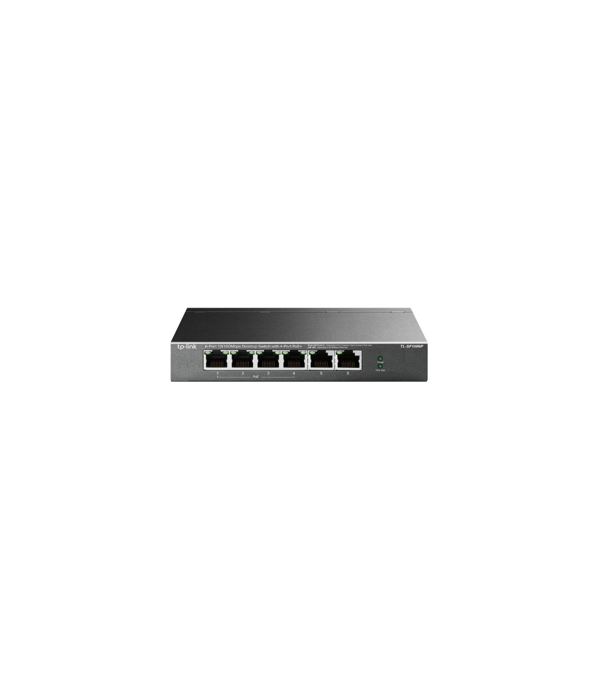 Switch 6 puertos tp - link tl - sf1006p 10 - 100 4 puertos poe+