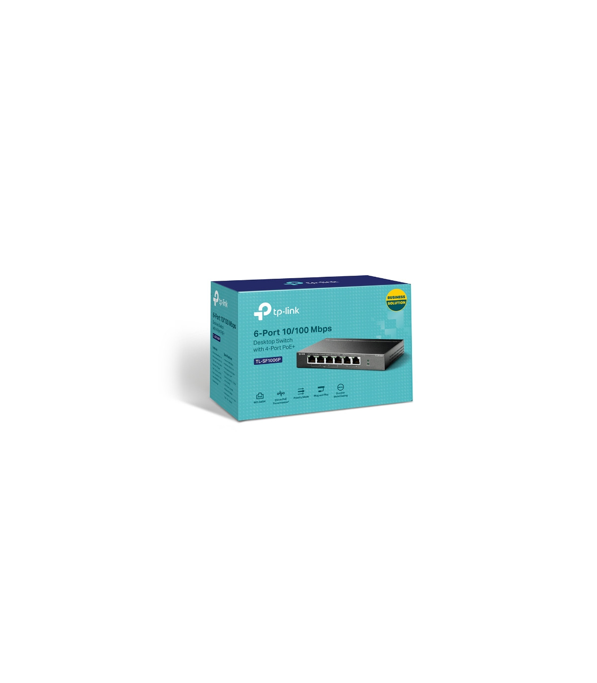 Switch 6 puertos tp - link tl - sf1006p 10 - 100 4 puertos poe+