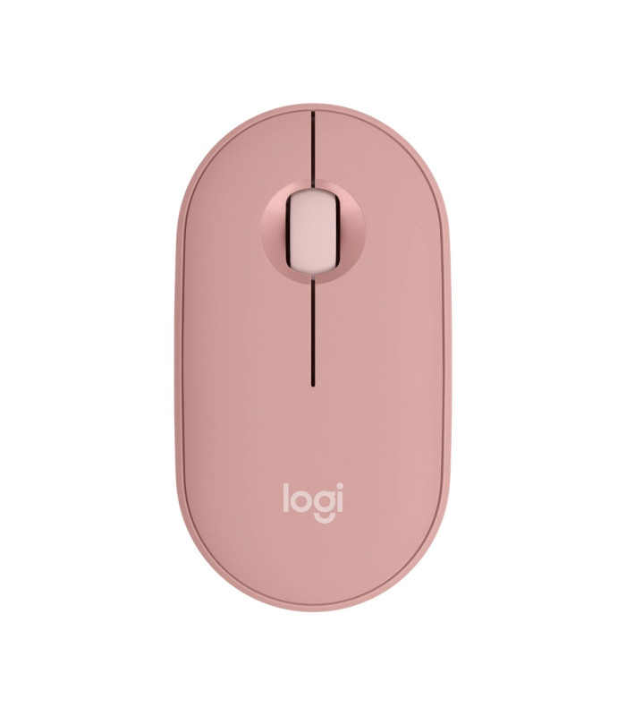 Raton inalambrico pebble mouse 2 m350s rosa bluetooth