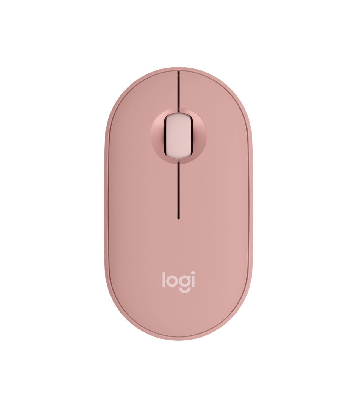 Raton inalambrico pebble mouse 2 m350s rosa bluetooth