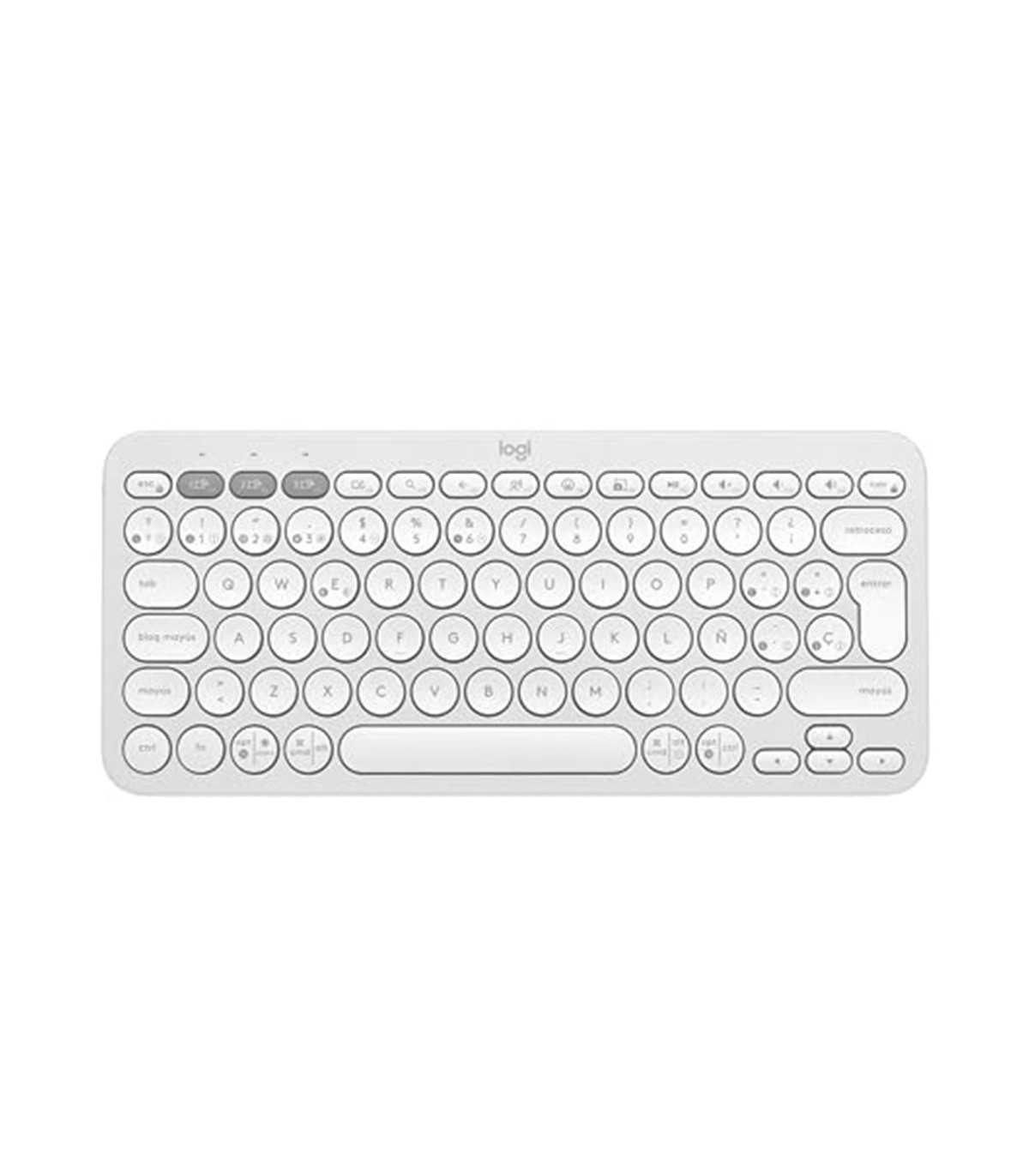 Teclado logitech pebble keys 2 k380s inalambrico blanco