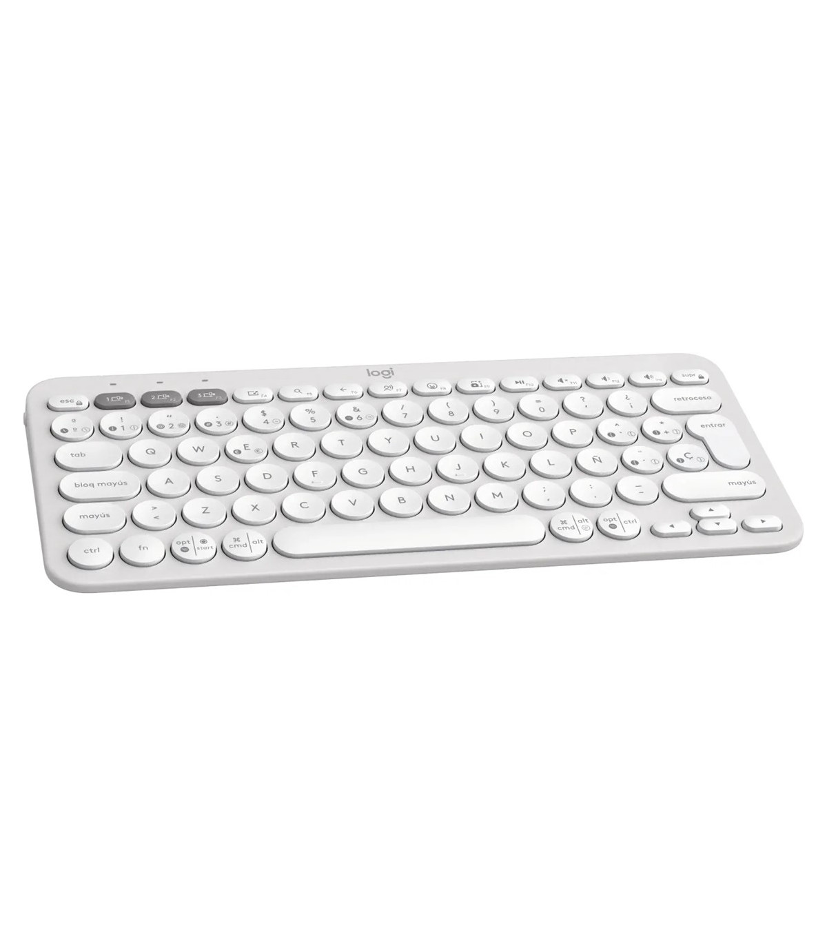 Teclado logitech pebble keys 2 k380s inalambrico blanco