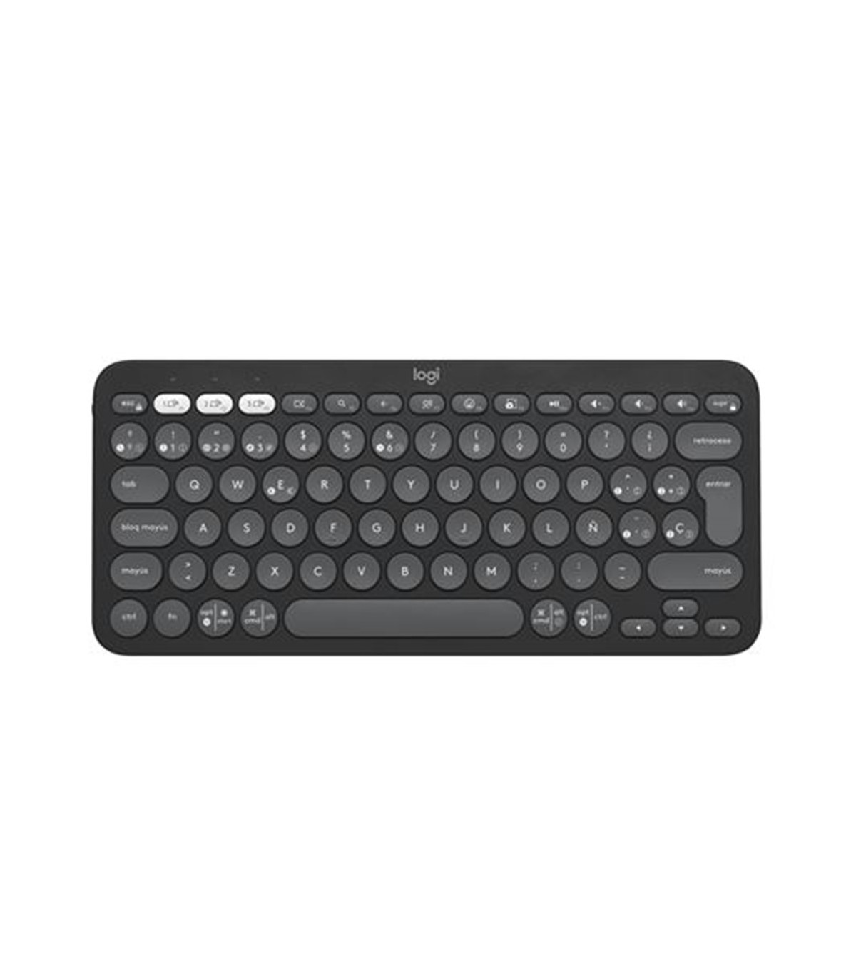 Teclado logitech pebble keys 2 k380s inalambrico grafito