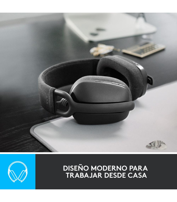 Auriculares logitech zone vibe 100 inalambrico negro