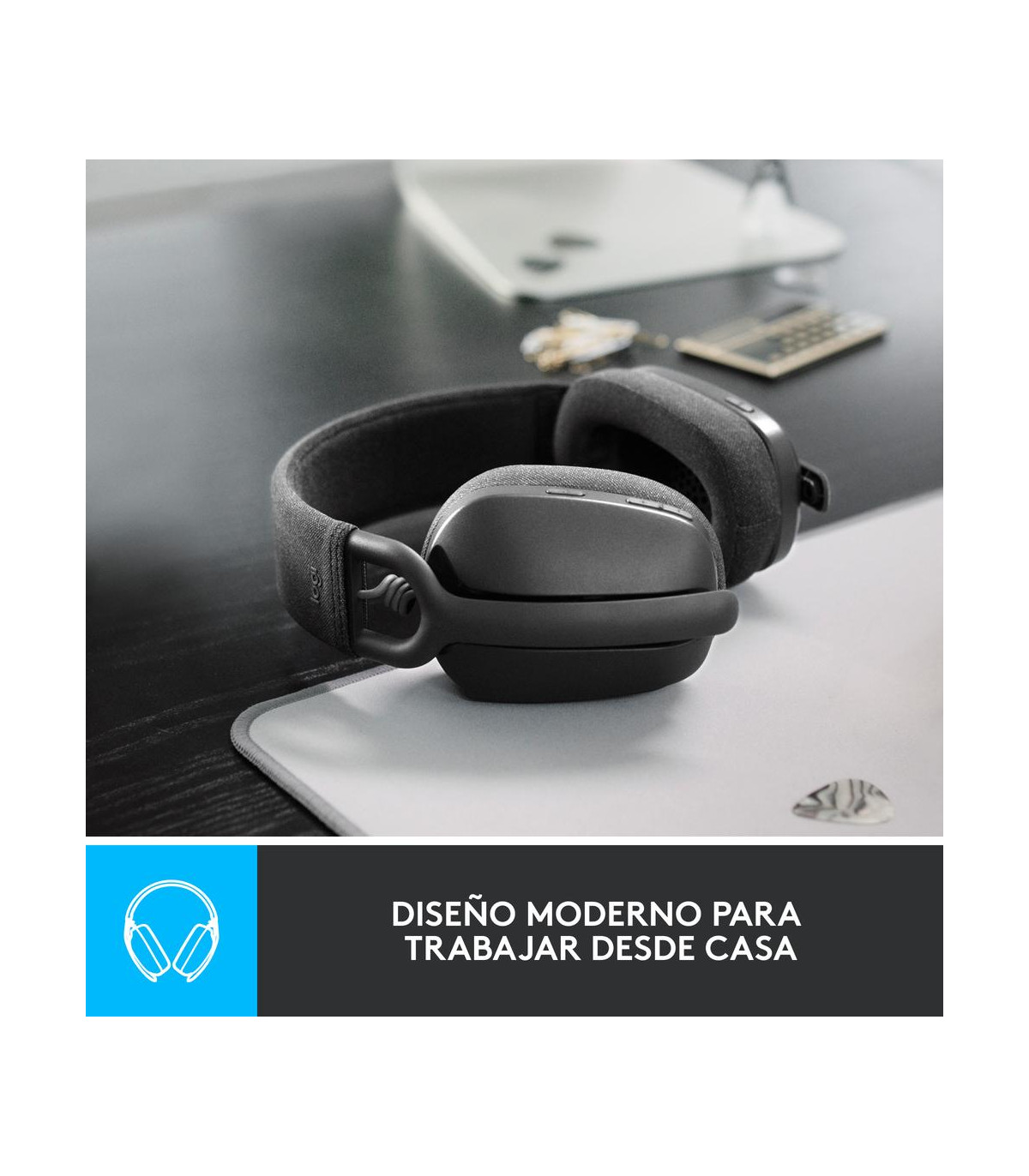 Auriculares logitech zone vibe 100 inalambrico negro