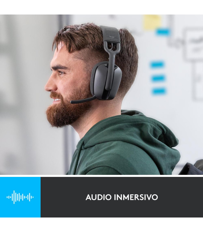 Auriculares logitech zone vibe 100 inalambrico negro