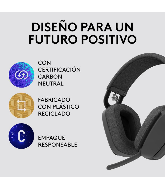 Auriculares logitech zone vibe 100 inalambrico negro