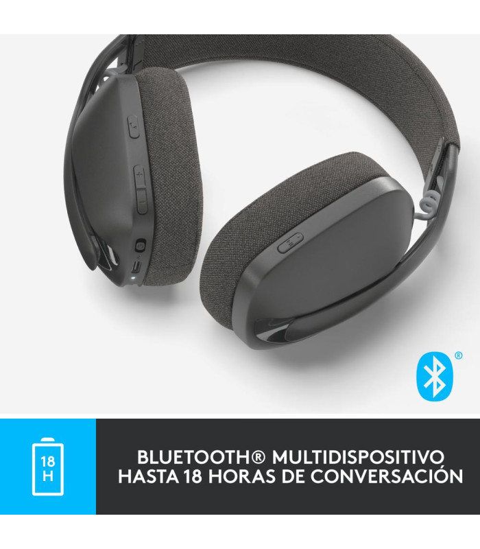 Auriculares logitech zone vibe 100 inalambrico negro
