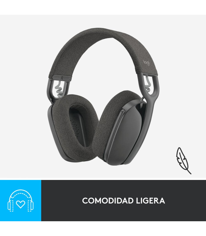 Auriculares logitech zone vibe 100 inalambrico negro