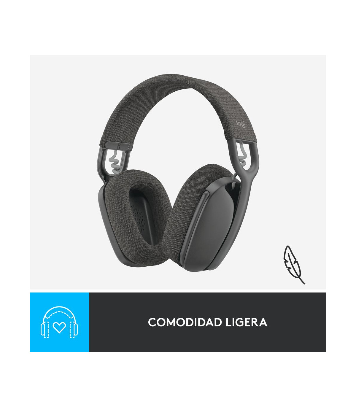 Auriculares logitech zone vibe 100 inalambrico negro