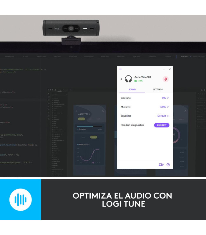 Auriculares logitech zone vibe 100 inalambrico negro