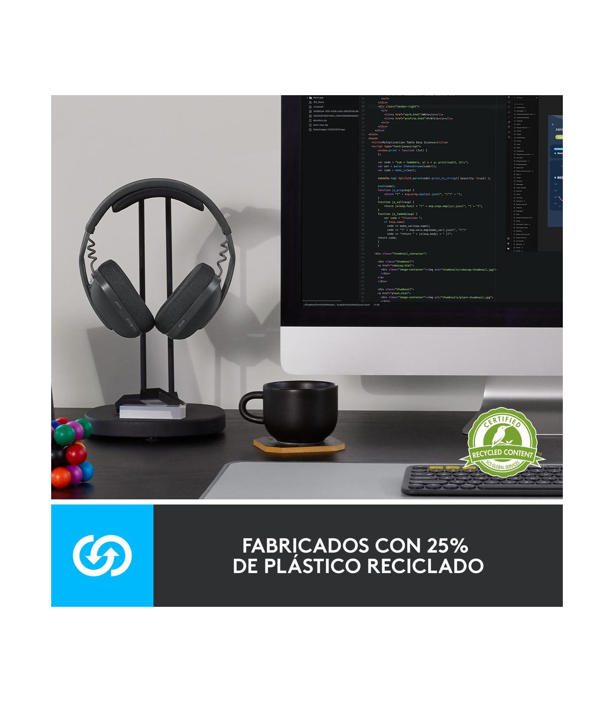 Auriculares logitech zone vibe 100 inalambrico negro