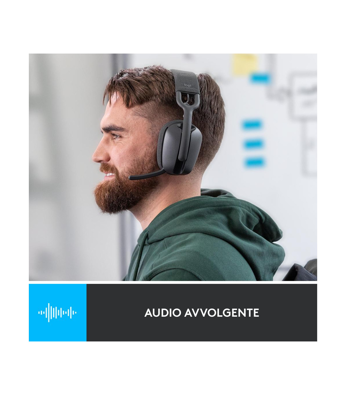 Auriculares logitech zone vibe 100 inalambrico negro