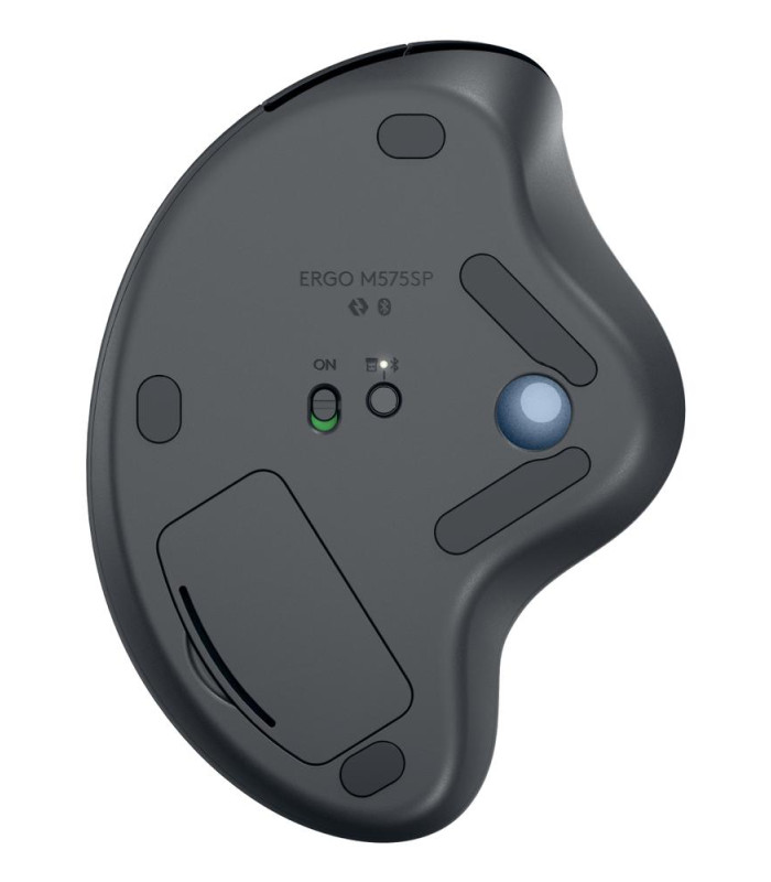 Raton inalambrico logitech ergo m575s negro