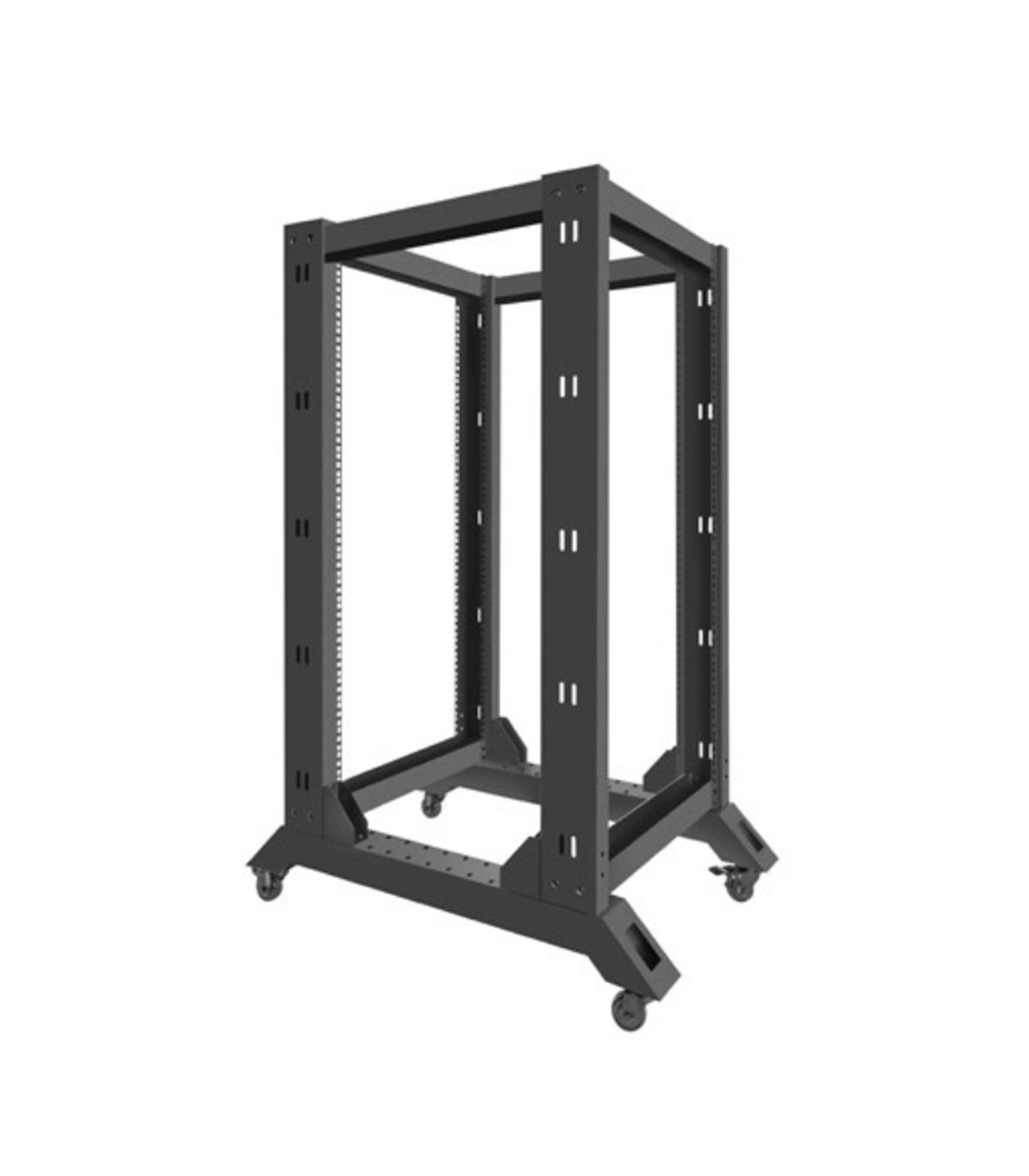 Armario lanberg abierto rack 19 pulgadas 22u -  600x800 negro