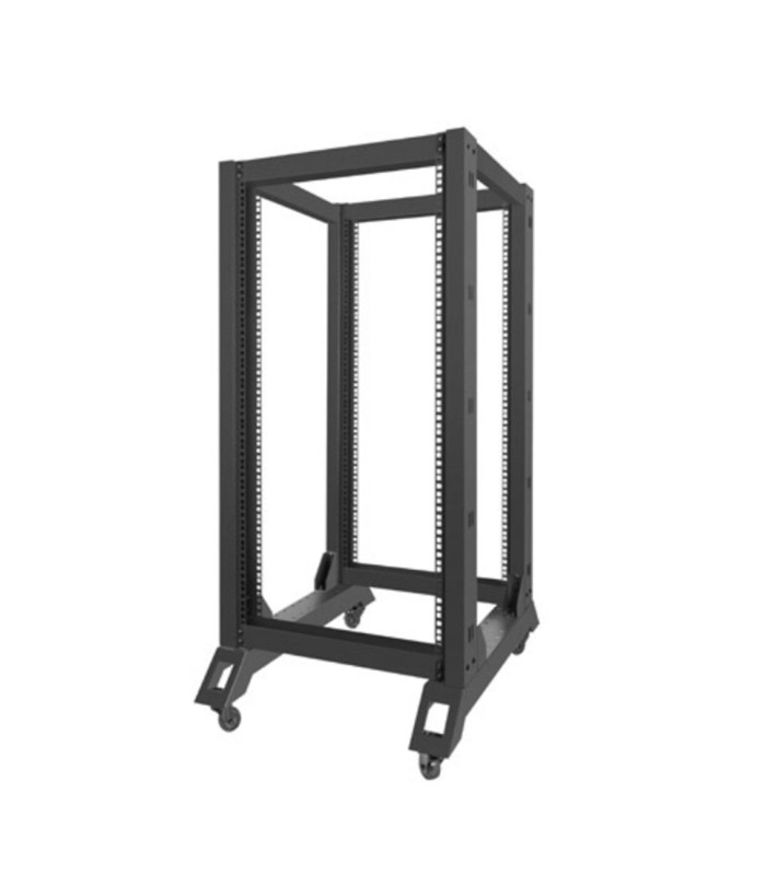 Armario lanberg abierto rack 19 pulgadas 22u -  600x800 negro