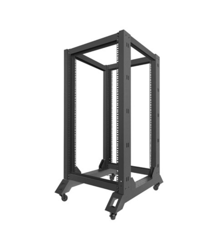 Armario lanberg abierto rack 19 pulgadas 22u -  600x800 negro